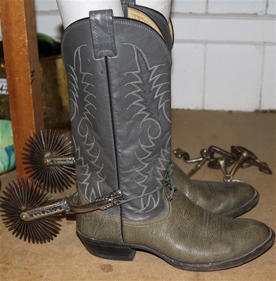 Mexican boots & spurs
